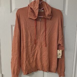 Women's OVLA, coral Hoodie Sweater